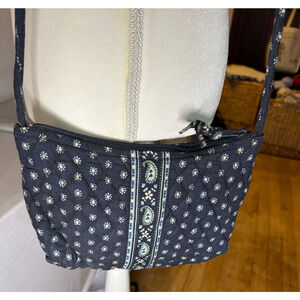 Retired Rare Small Vera Bradley Jilly Seaport Navy Bag Purse